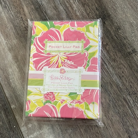 Lilly Pulitzer White Board in Bloomers & Pocket Pad in Havana Good Time NWT - Picture 4 of 8